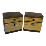 Pair of vintage 70s space age bedside tables