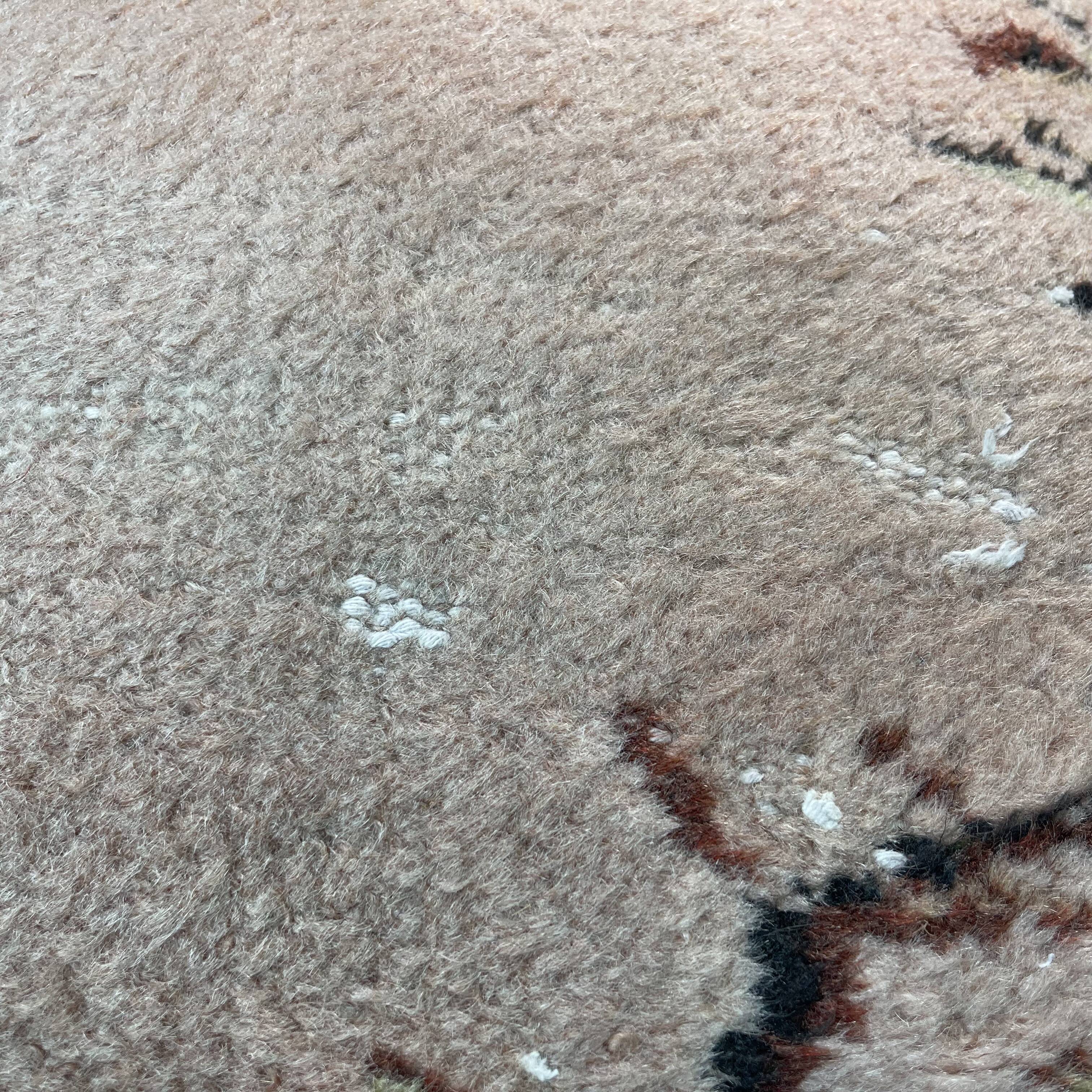 Vintage turkish hand knotted cushion cover , 45 x 45 cm