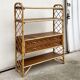 Rattan and bamboo bookcase by Louis Sognot