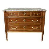 Louis XVI commode from the 19th century in walnut.