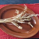 Plat ovale en terre cuite