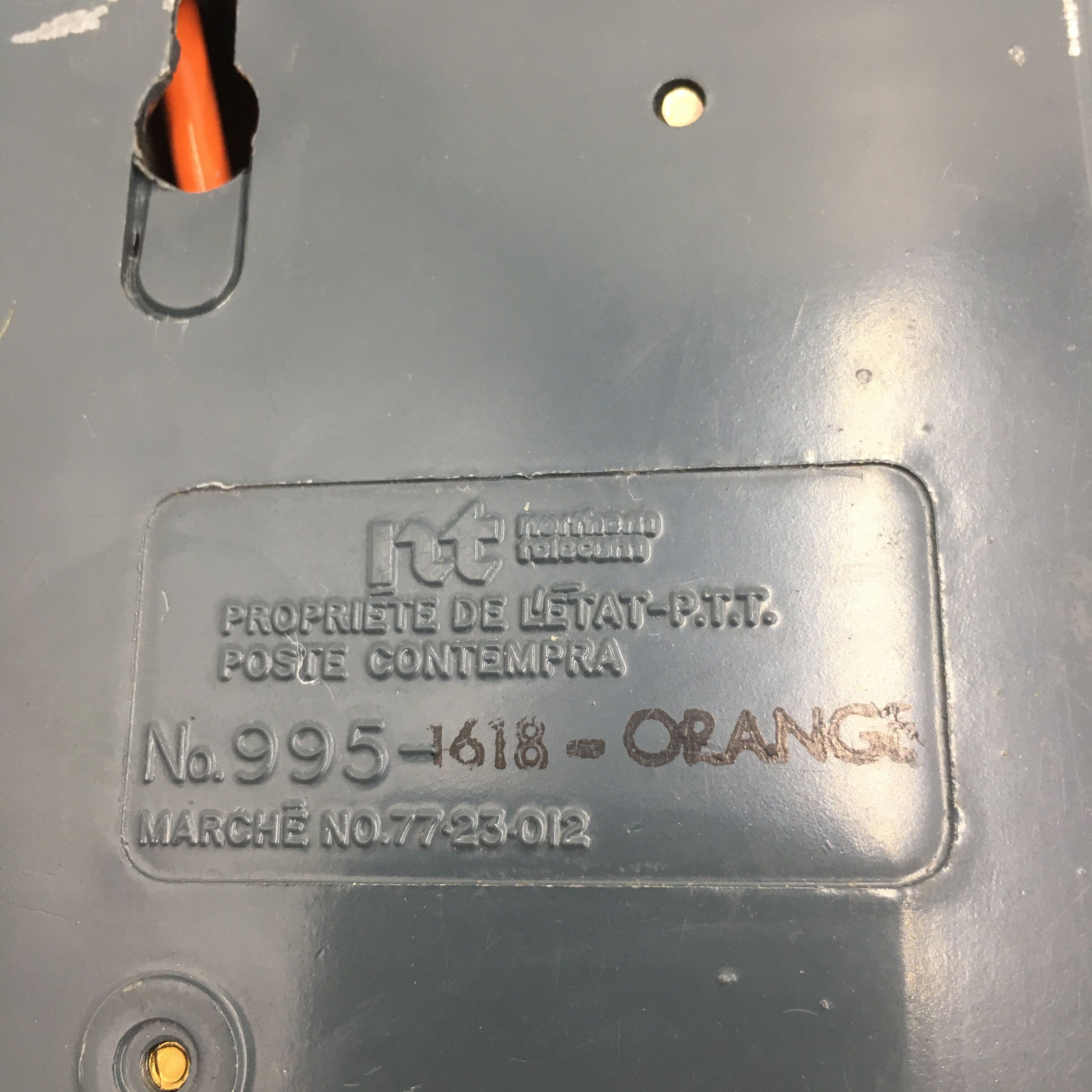 Northern Telecom orange phone