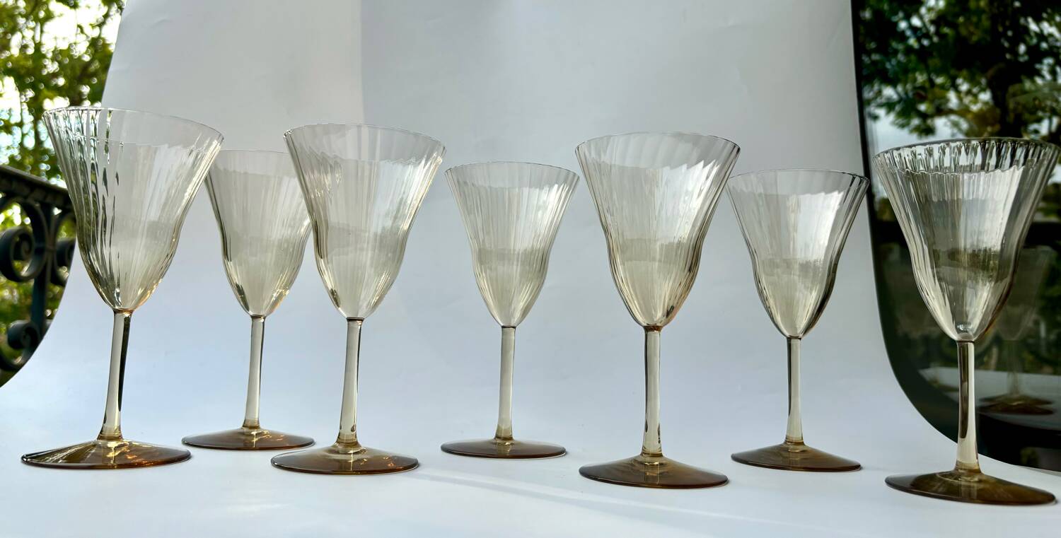 Verres style Gallée