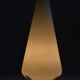 Lampe de table vers 1950 60 en verre opalin blanc