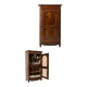 Antique wardrobe with 1 door, solid wood — provincial Louis XV style — XVI