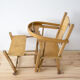 Vintage wooden doll high chair