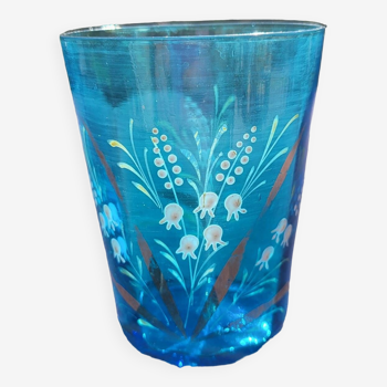 Verre bleu émaillé Autriche