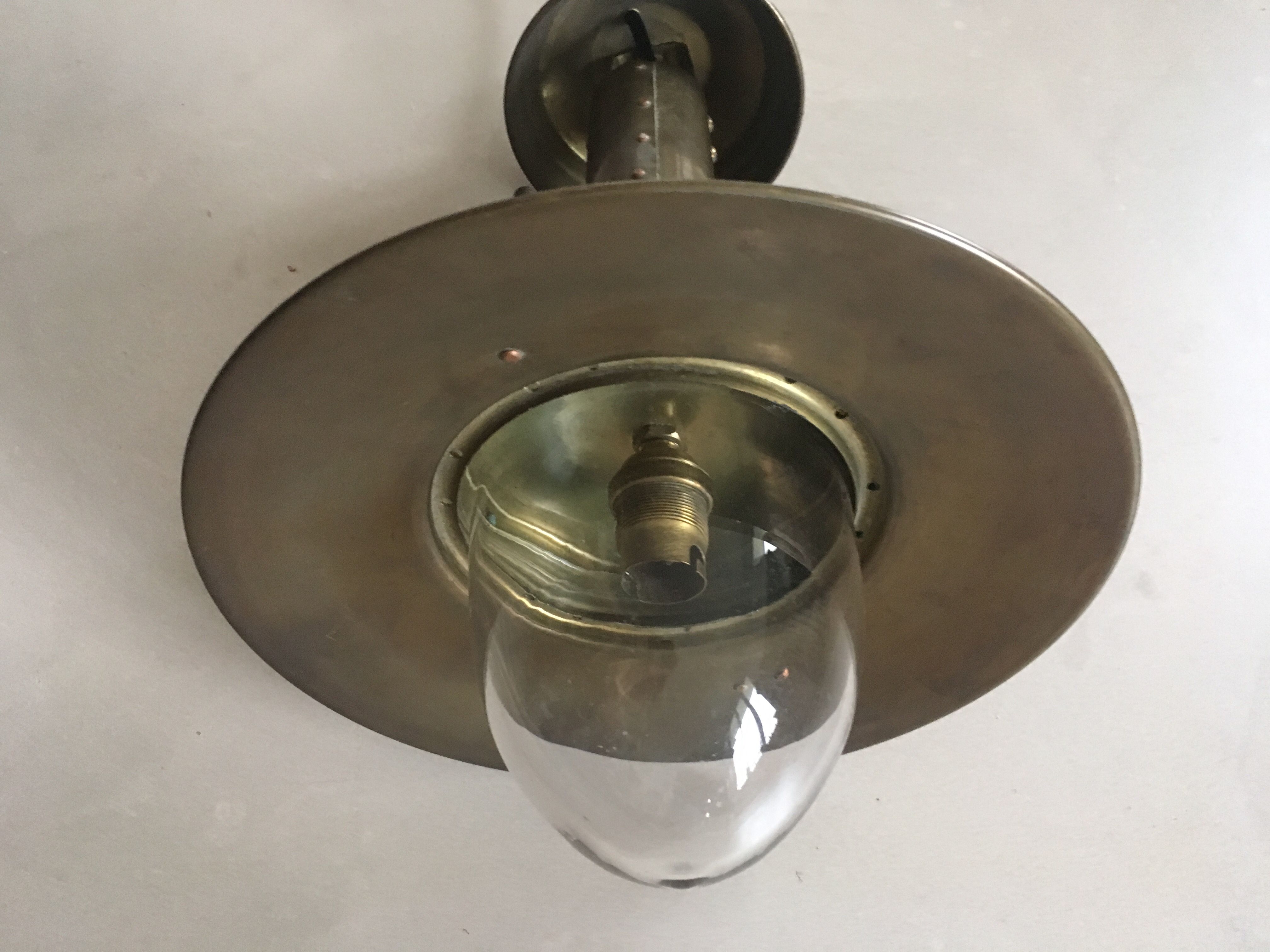 Old industrial brass hanging