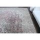 1960s Vintage Persian Handmade Wool Cotton Light Pink Area Rug 285x388
