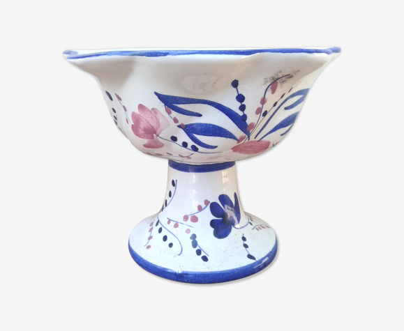 Vide poche sur pied douche en porcelaine