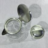 Crystal and silver-plated jug