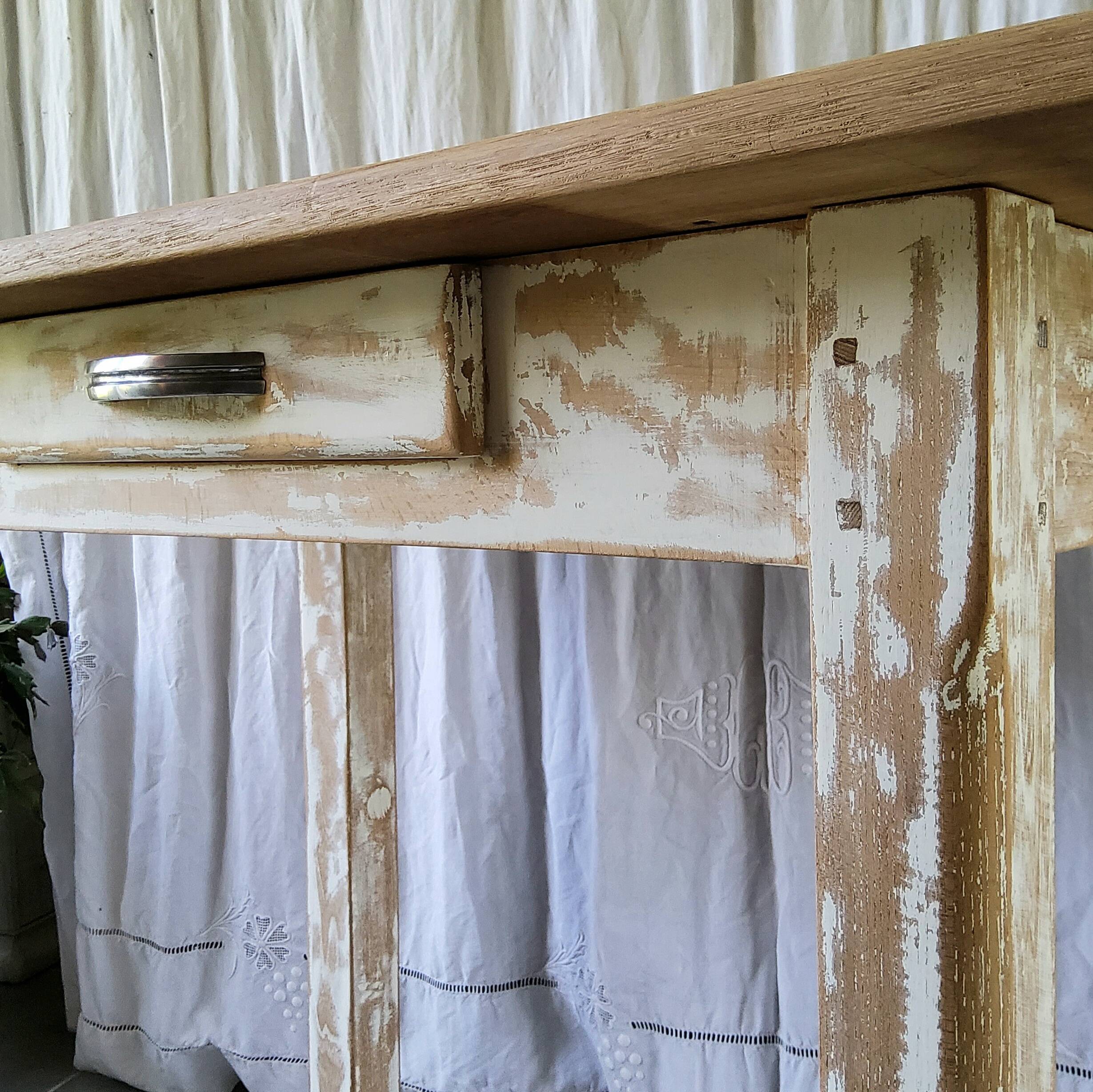 Antique patinated table