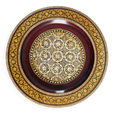 Wooden pocket emptier with mother-of-pearl marquetry