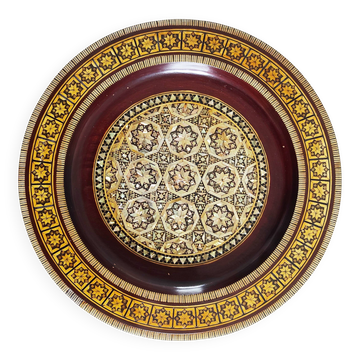 Wooden pocket emptier with mother-of-pearl marquetry