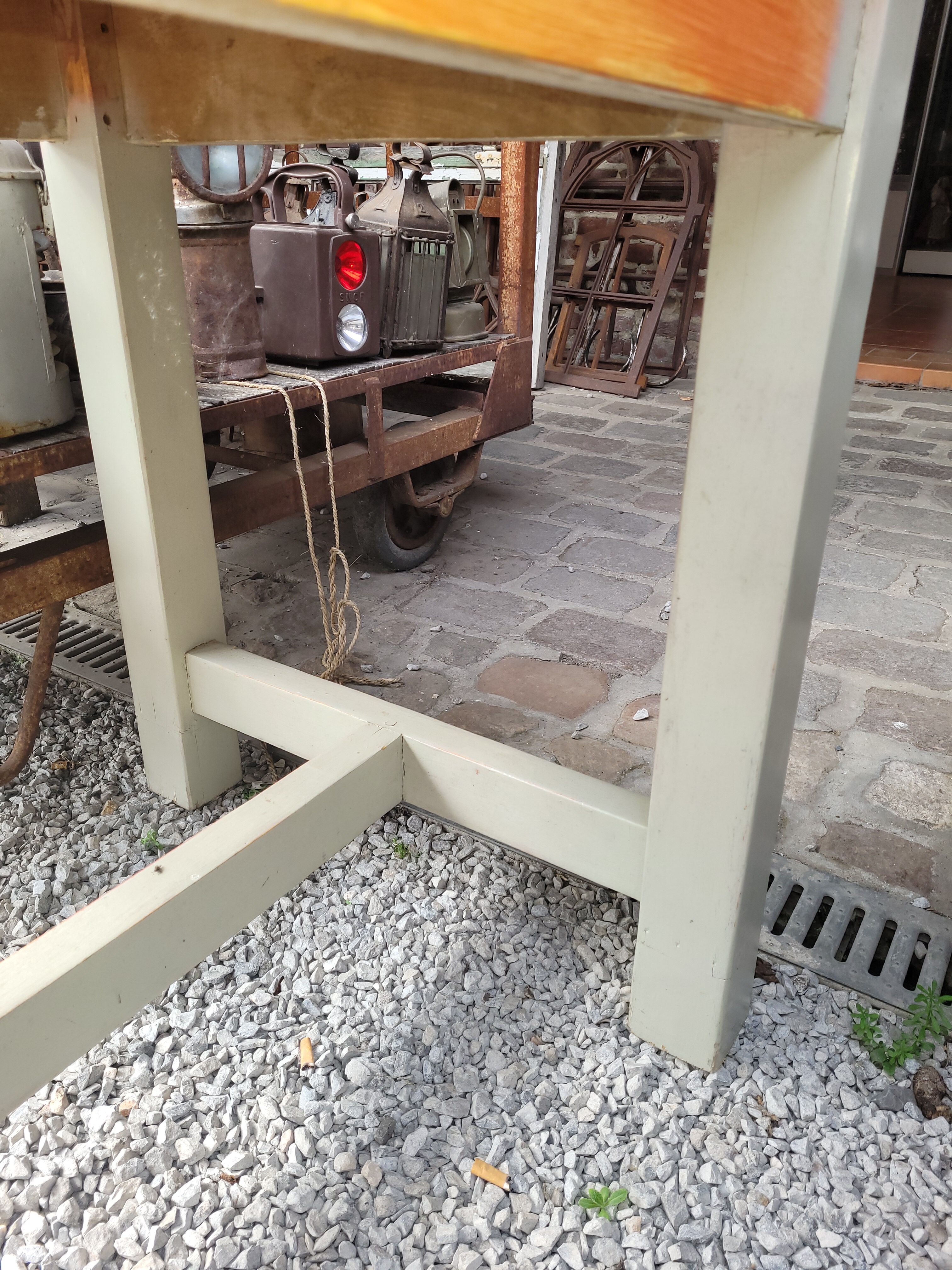 Farmhouse table 256cms long