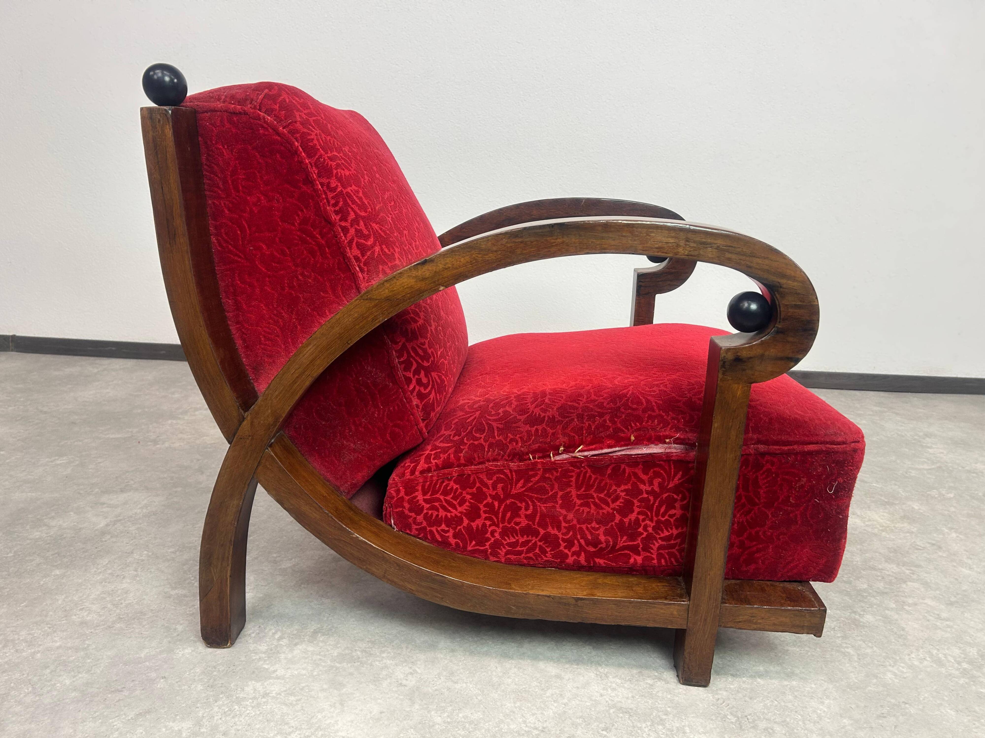 Fauteuils lounge Art déco (ensemble de 2)