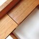Scandinavian-style verni chene desk / vintage 60s