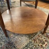 Art deco pedestal table, marble top