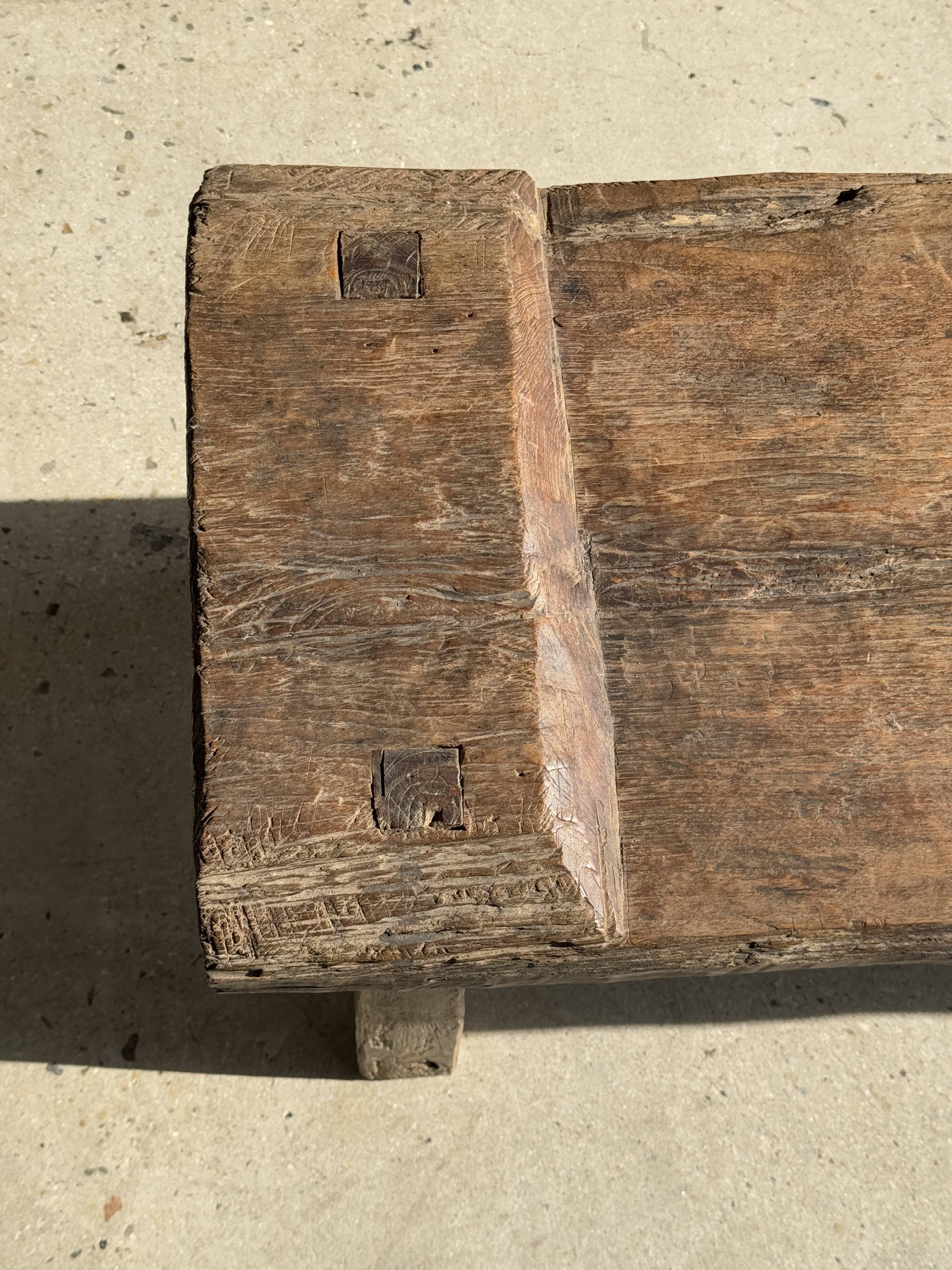 Very large bench in old teak H:50cm L:2m06