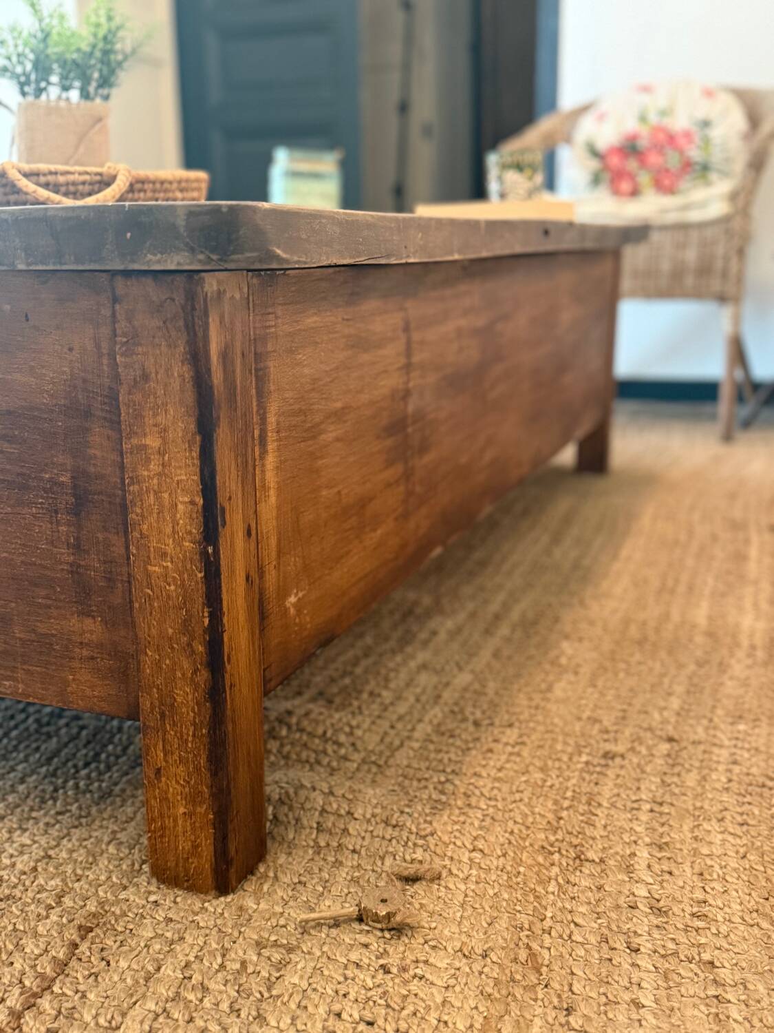 Solid wood coffee table
