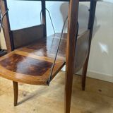 English tea table, with system, modular shelf and removable top, 1920