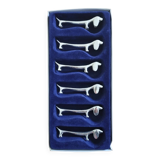 Silver metal dog knife holder