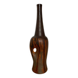 Vintage Brutalist Ceramic Vase or Large Lamp Base - Accolay Style