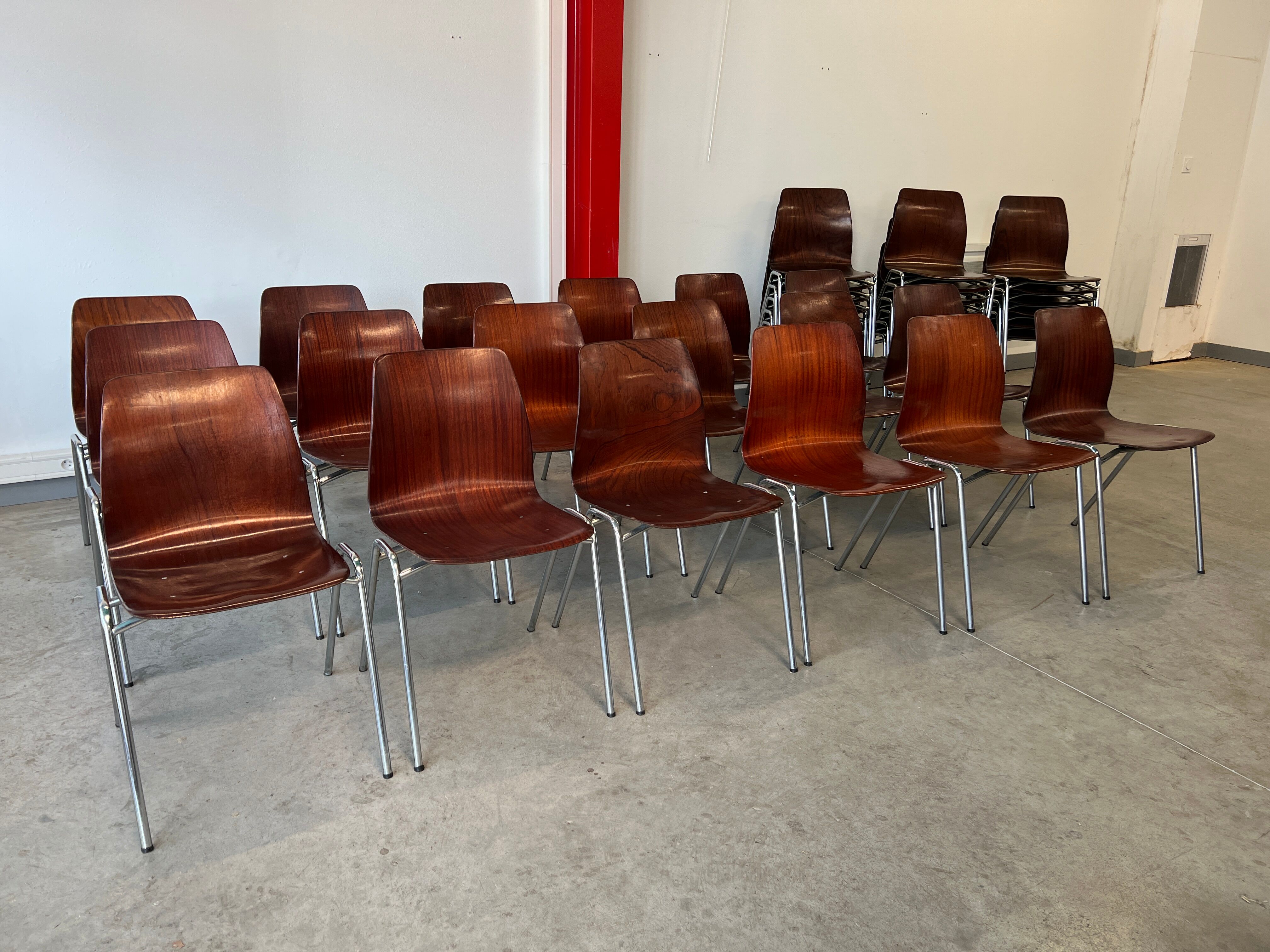 Set of chairs Pagholz 70s Germany