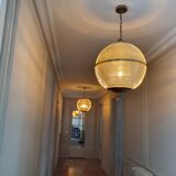 Brass holophane globe