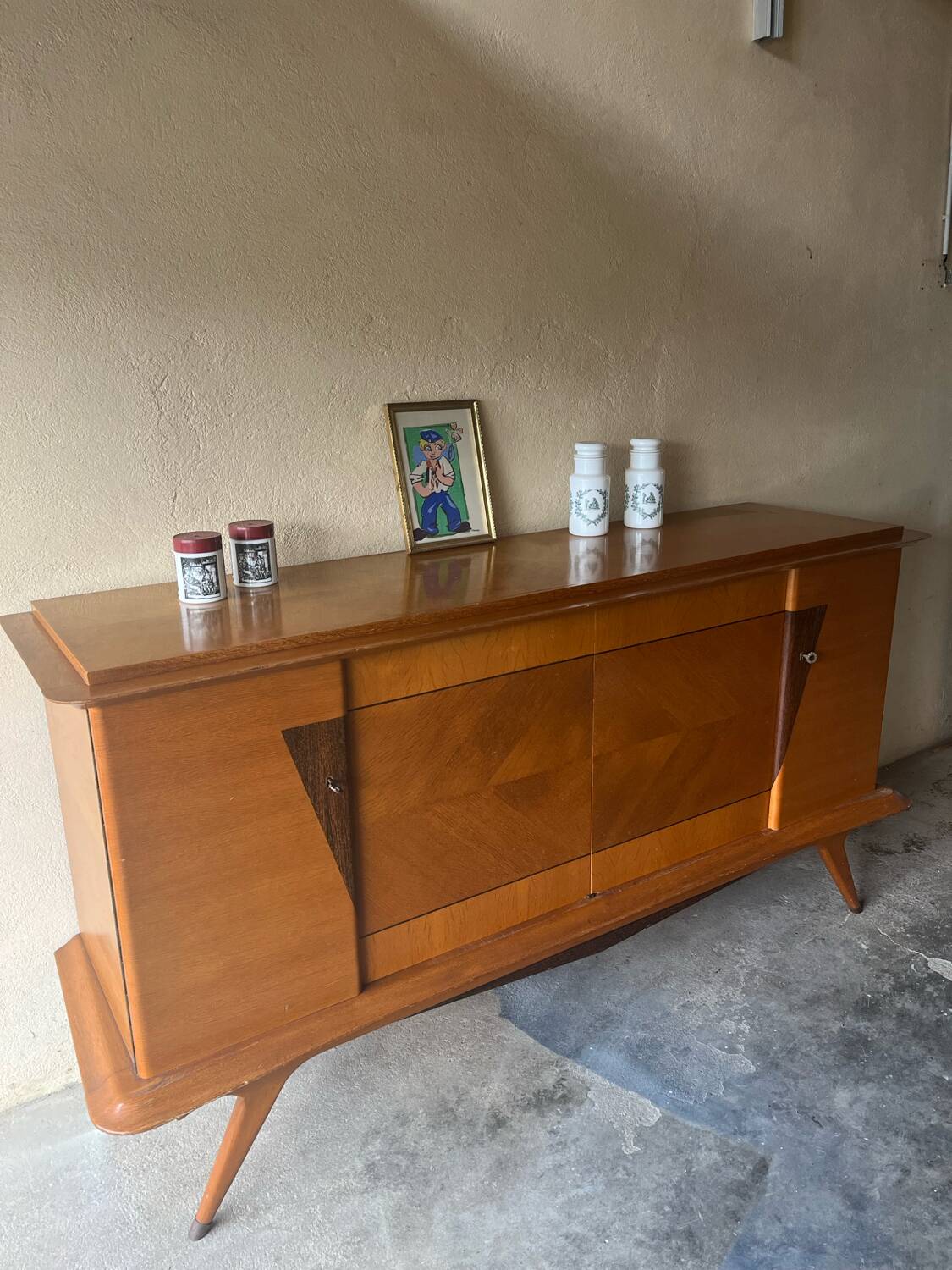 Vintage sideboard from the 1970s, manufactured in Limoges