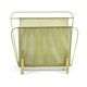 Compact yellow Mathieu Mategot 1960s magazine rack for Artimeta