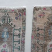 Lot de 2 tapis turcs vintage faits main