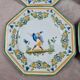 Set of 12 small antique plates by Alfred Renoleau, different designs.
