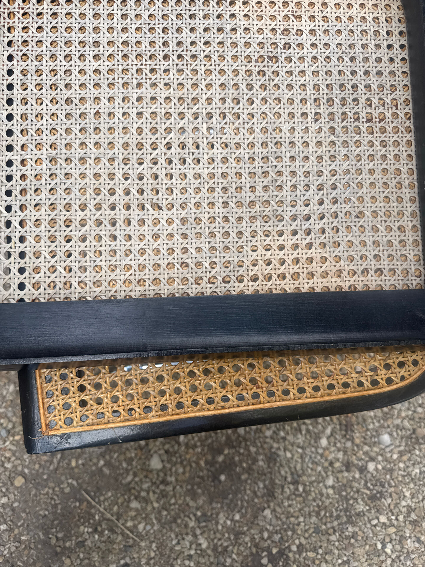 Pair of Marcel Breuer B32 Cesca chairs made in Italy.