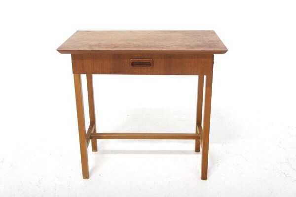 Table de chevet scandinave en teck, Suède, 1950