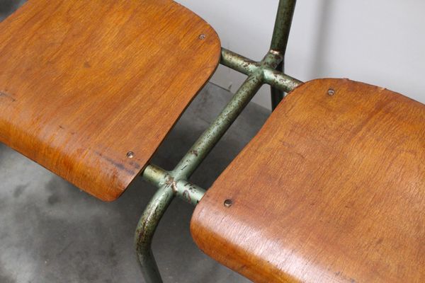 Mullca Grand Industrial Bench, France, 1950s