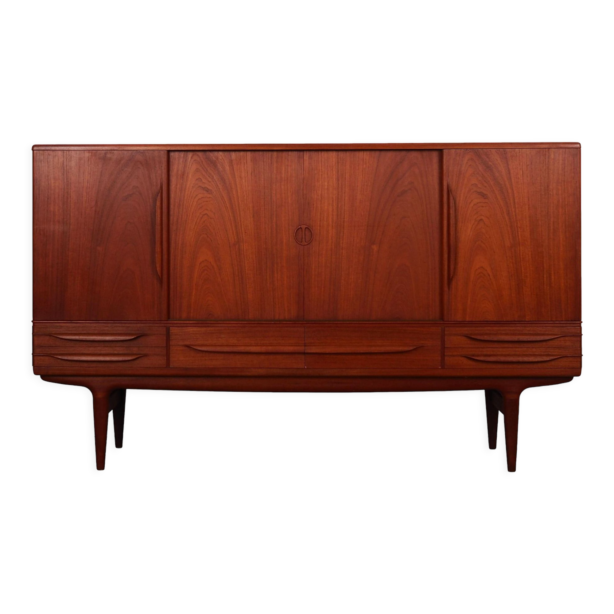 Teak highboard, Danish design, 1960s, designer: Johannes Andersen