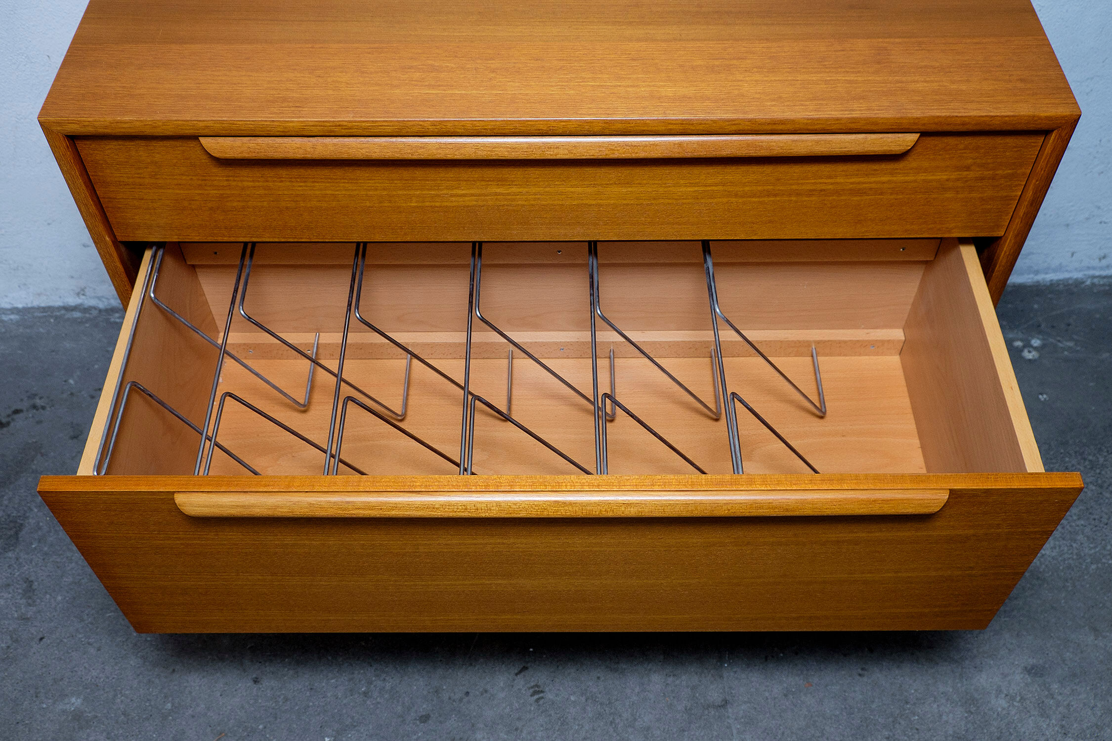 Vintage teak chest of drawers by Wk Möbel, 1970s