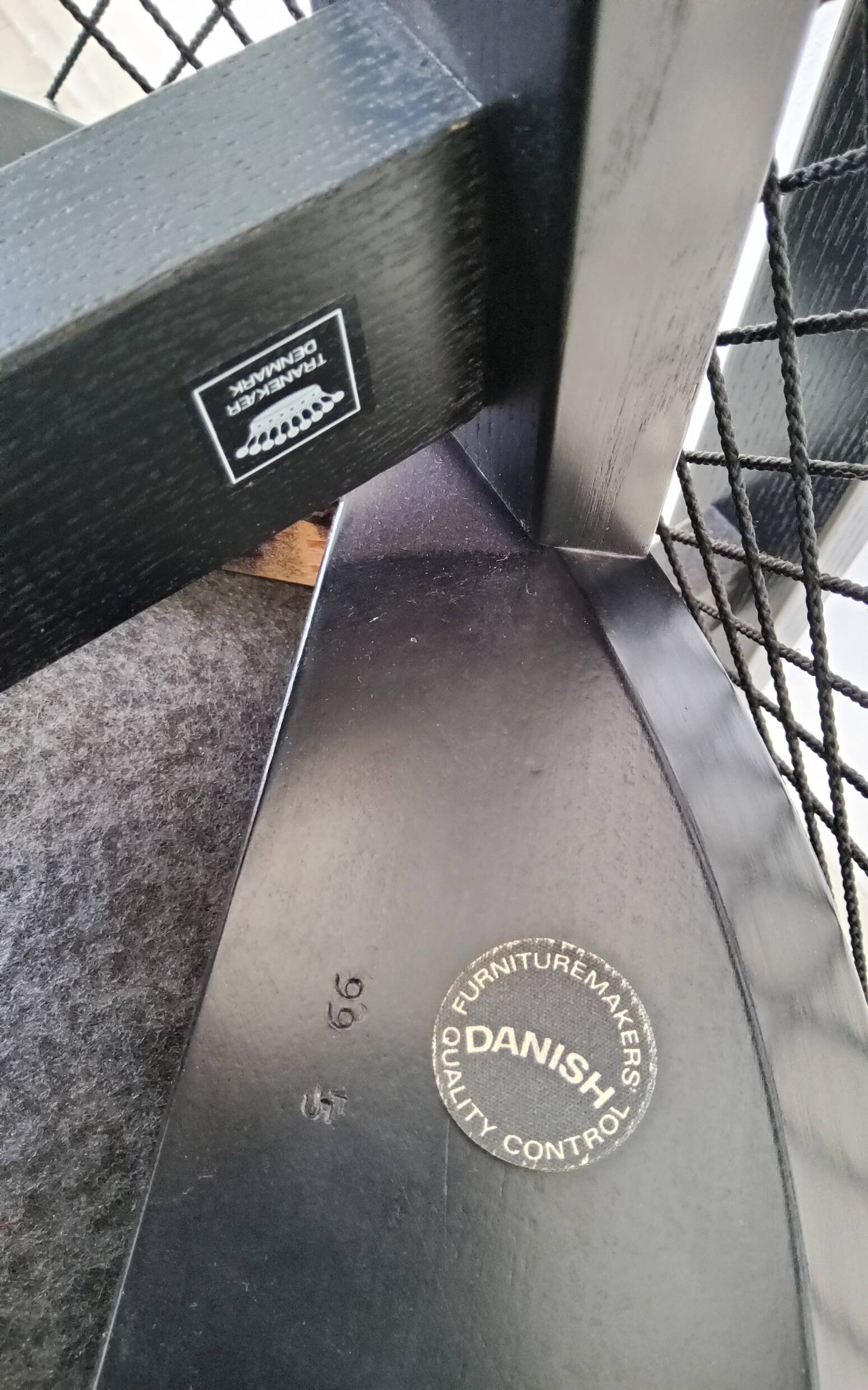 Vintage Niels Jorgen Haugesen String chairs for Tranekaer, Denmark 1980s