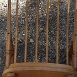 Rocking-chair classique en bois multipli  sixties seventies