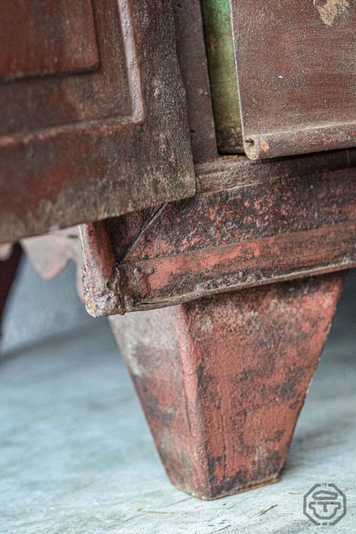 19th-century riveted construction cabinet