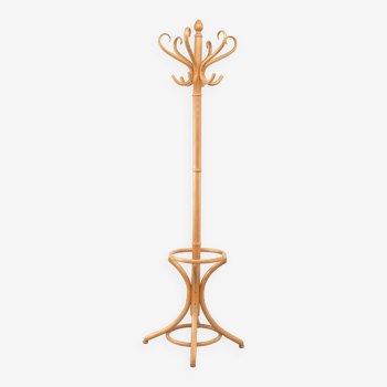 Beech standing coat rack Thonet 1960s