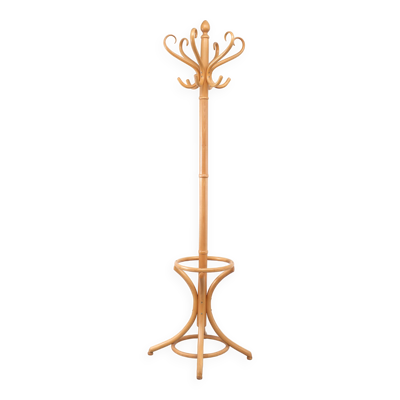 Porte-manteau hêtre Thonet années 1960