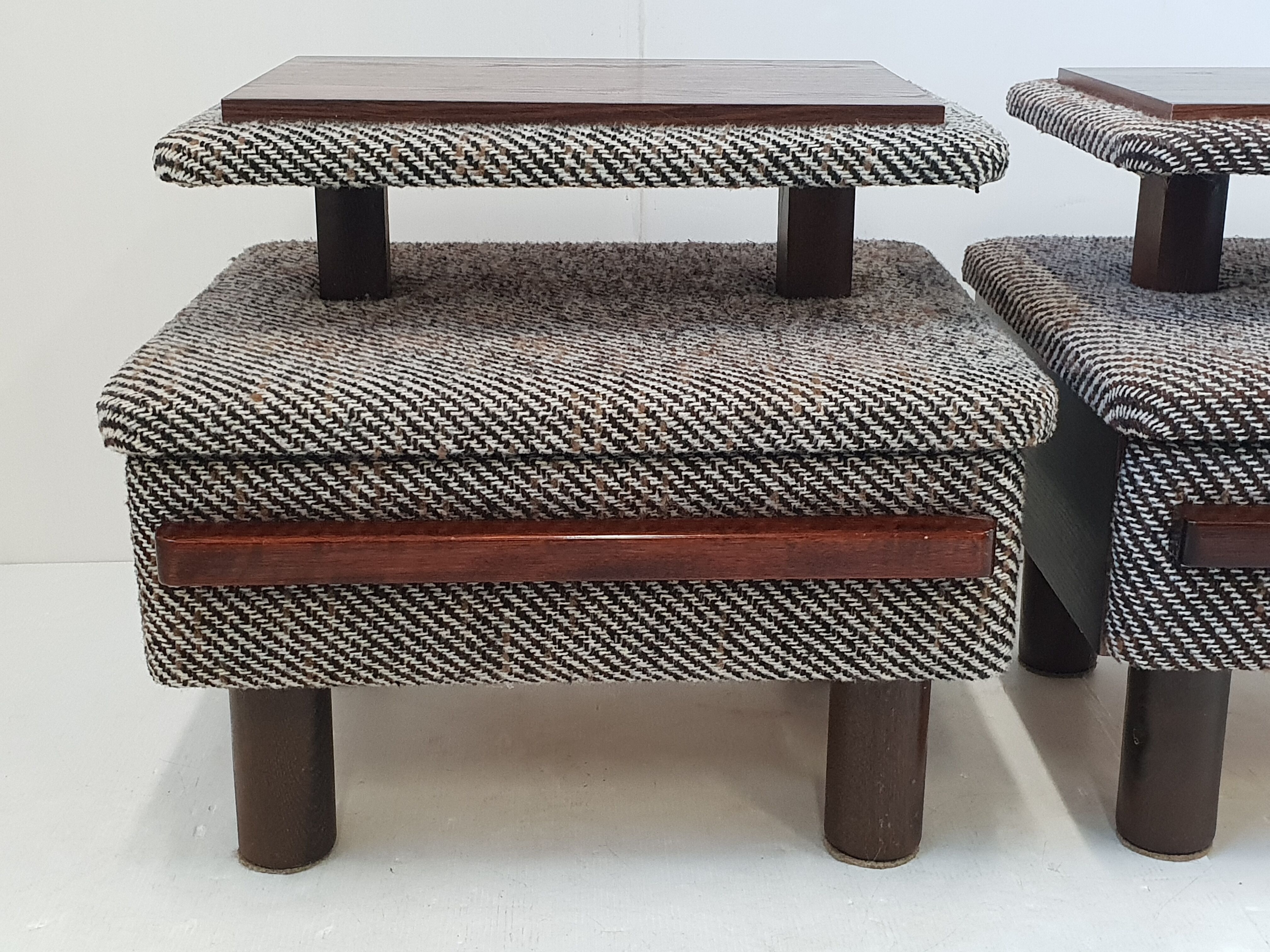 Pair of vintage 1960s bedside tables