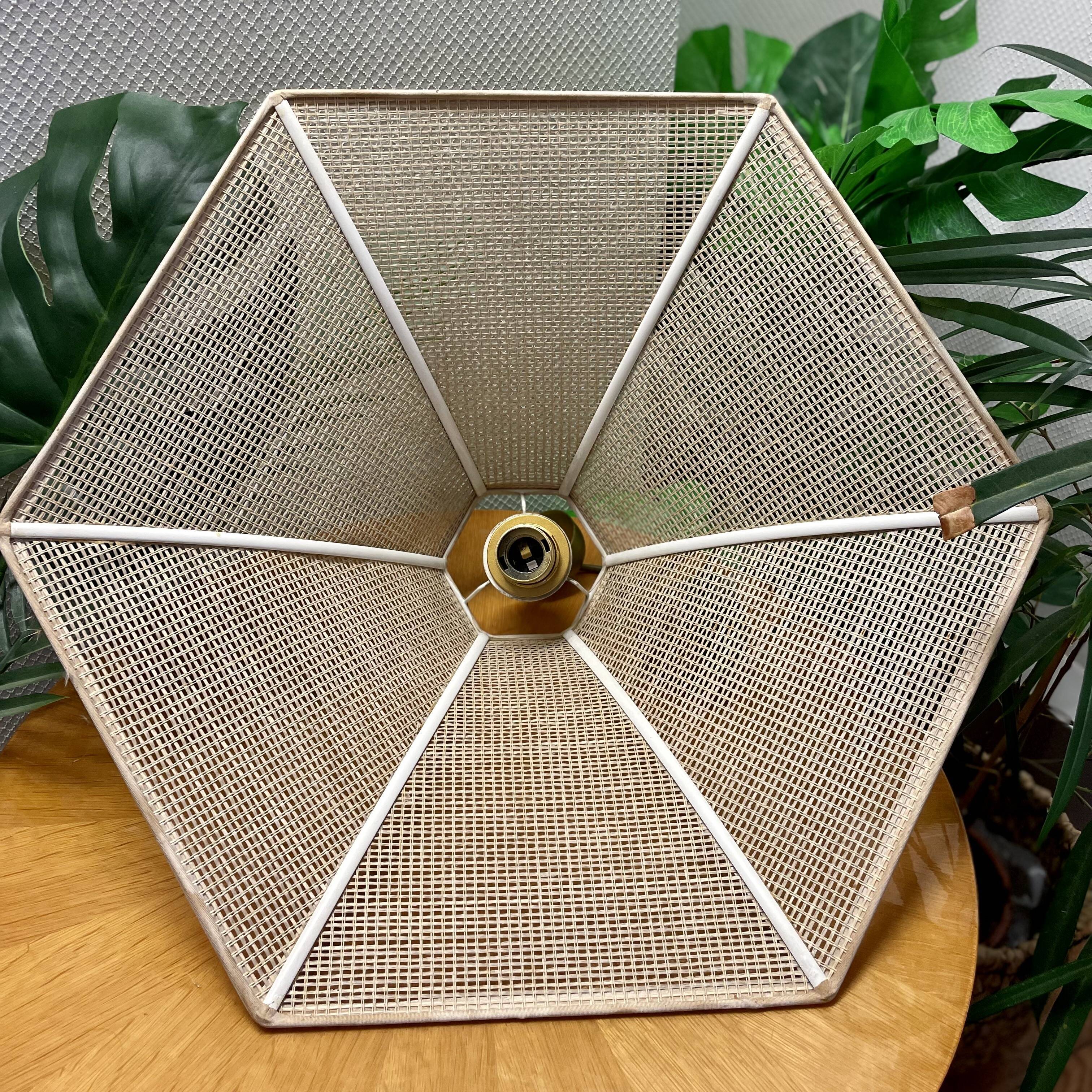 Vintage rattan pendant lamp
