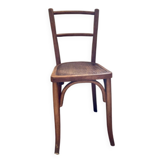 Chaise bistrot en bois, années 50