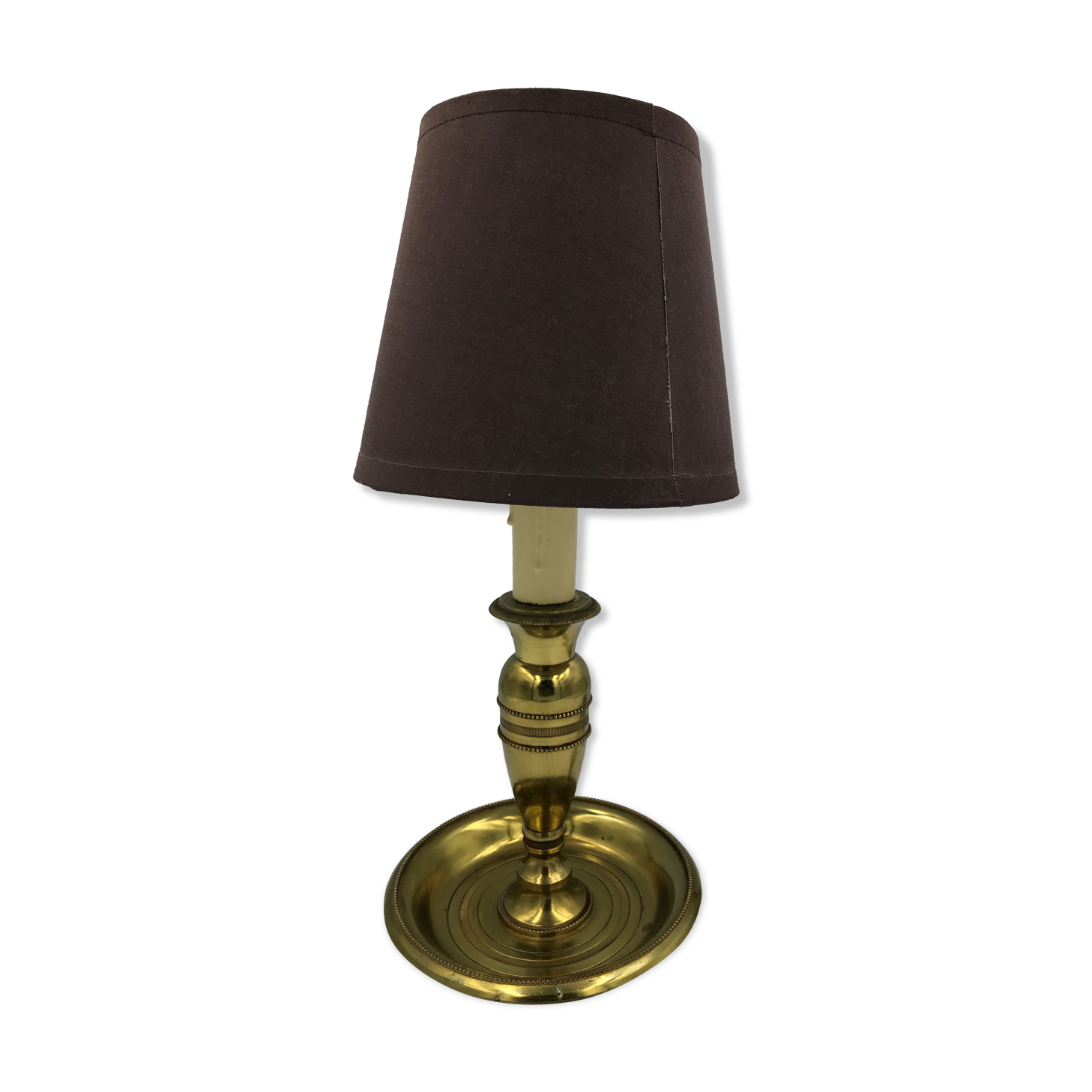 Vintage bronze bedside lamp