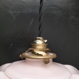 Pink opaline pendant light