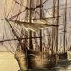 Alexandre Thomas Francia, oil on canvas with marine theme and sailboats