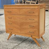 Commode vintage 1960 pied compas